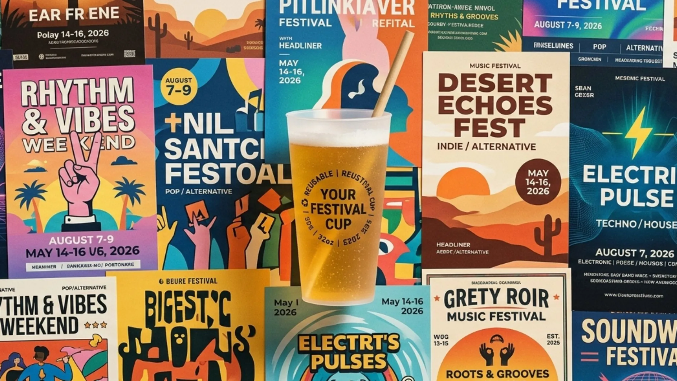 Qué impacto real tienen los vasos reutilizables en grandes eventos